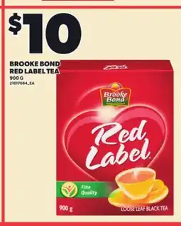 Loblaws BROOKE BOND RED LABEL TEA, 900 G offer