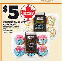 Loblaws FARMER'S MARKET CUPCAKES, 6'S offer