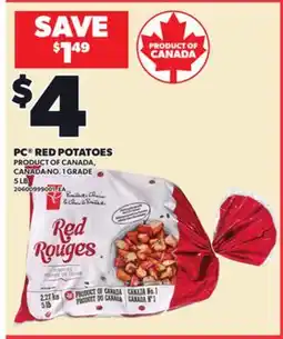 Loblaws PC RED POTATOES, 5 LB offer