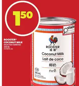 Loblaws ROOSTER COCONUT MILK, 398 ML offer