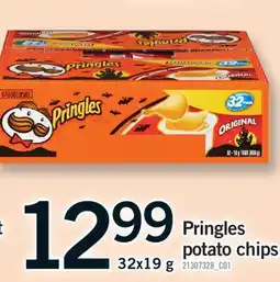 Fortinos PRINGLES POTATO CHIPS, 32X19 G offer