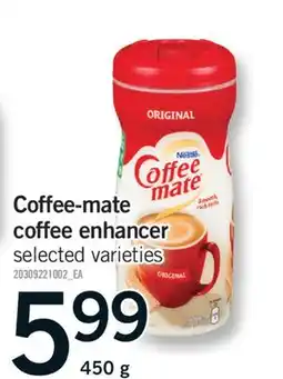 Fortinos COFFEE-MATE COFFEE ENHANCER, 450 G offer