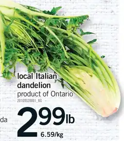 Fortinos LOCAL ITALIAN DANDELION offer