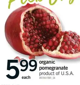 Fortinos ORGANIC POMEGRANATE offer