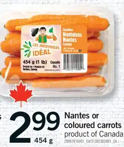 Fortinos NANTES OR COLOURED CARROTS, 454 G offer