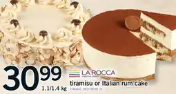 Fortinos TIRAMISU OR ITALIAN RUM CAKE, 1.1/1.4 KG offer