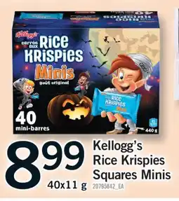 Fortinos KELLOGG'S RICE KRISPIES SQUARES MINIS, 40X11 G offer