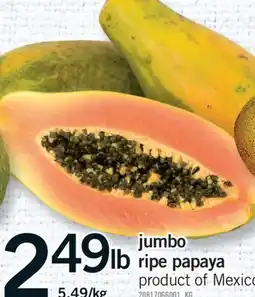 Fortinos JUMBO RIPE PAPAYA offer