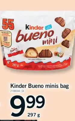 Fortinos KINDER BUENO MINIS BAG, 297 g offer