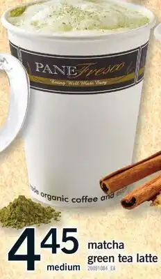 Fortinos MATCHA GREEN TEA LATTE offer