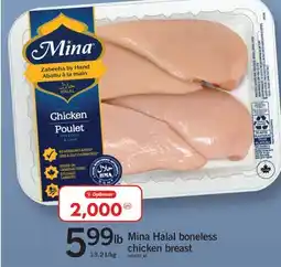 Fortinos MINA HALAL BONELESS CHICKEN BREAST offer