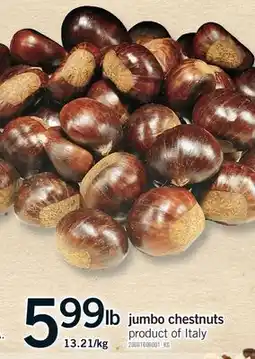 Fortinos JUMBO CHESTNUTS offer