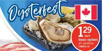 Fortinos LOOSE OYSTERS offer