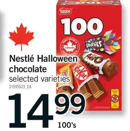 Fortinos NESTLÉ HALLOWEEN CHOCOLATE, 100'S offer