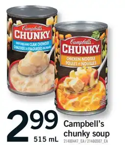 Fortinos CAMPBELL'S CHUNKY SOUP, 515 ML offer