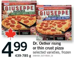 Fortinos DR. OETKER RISING OR THIN CRUST PIZZA, 439-785g offer