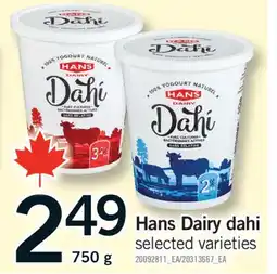 Fortinos HANS DAIRY DAHI, 750 g offer