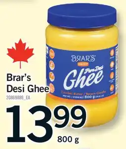 Fortinos BRAR'S DESI GHEE, 800 G offer