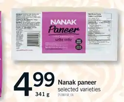 Fortinos NANAK PANEER, 341 G offer