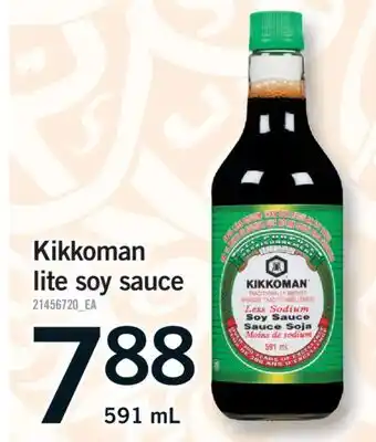 Fortinos KIKKOMAN LITE SOY SAUCE, 591 mL offer