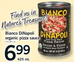 Fortinos BIANCO DINAPOLI ORGANIC PIZZA SAUCE, 425 ML offer