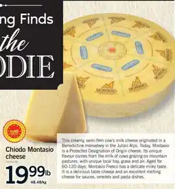 Fortinos CHIODO MONTASIO CHEESE offer