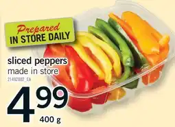 Fortinos SLICED PEPPERS, 400 g offer