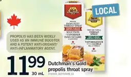 Fortinos DUTCHMAN'S GOLD PROPOLIS THROAT SPRAY, 30 mL offer
