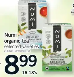 Fortinos NUMI ORGANIC TEA, 16-18's offer