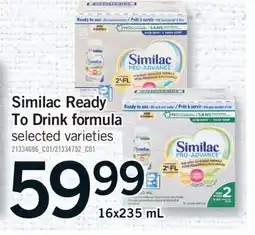 Fortinos SIMILAC READY TO DRINK FORMULA, 16x235 mL offer