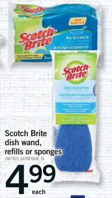 Fortinos SCOTCH BRITE DISH WAND, REFILLS OR SPONGES offer
