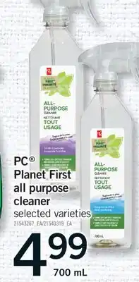 Fortinos PC PLANET FIRST ALL PURPOSE CLEANER, 700ml offer