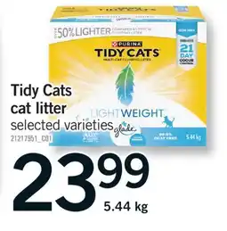 Fortinos TIDY CATS CAT LITTER, 5.44kg offer