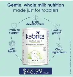 Fortinos KABRITA TODDLER offer