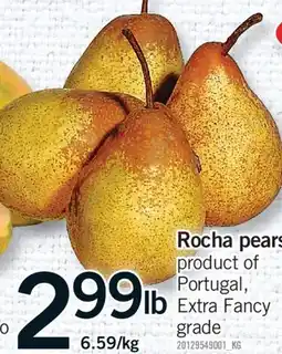 Fortinos ROCHA PEARS offer