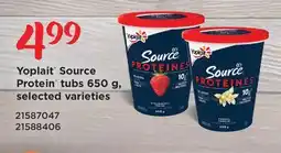 Fortinos YOPLAIT SOURCE PROTEIN TUBS, 650 g offer