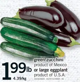 Fortinos GREEN ZUCCHINI offer