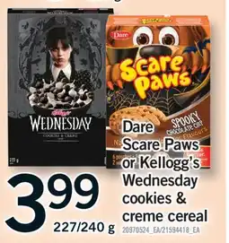 Fortinos DARE SCARE PAWS SCARE PAWS OR KELLOGG'S OR KELLOGG'S WEDNESDAY, 227/240g offer