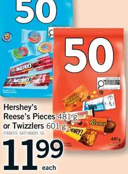 Fortinos HERSHEY'S REESE'S PIECES, 481 G OR TWIZZLERS, 601 G offer