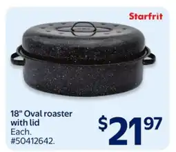 Walmart 18 Oval Roaster With Lid offer