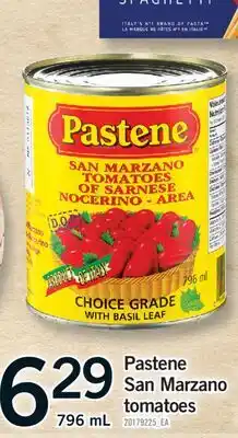 Fortinos PASTENE SAN MARZANO TOMATOES, 796 ML offer