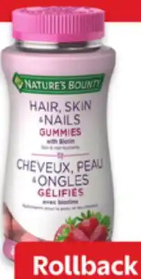 Walmart Nature's Bounty gummies offer