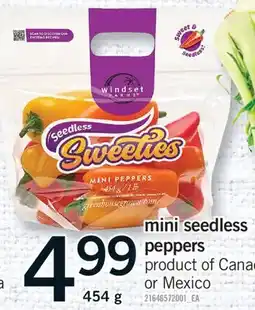 Fortinos MINI SEEDLESS PEPPERS offer