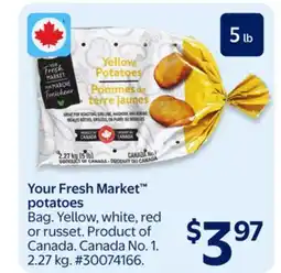 Walmart Your Fresh Market potatoes offer