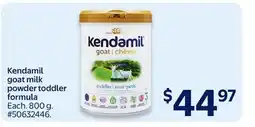 Walmart Kendamil goat milk powder toddler formula offer