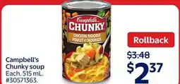 Walmart Campbell's Chunky soup offer