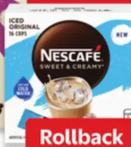 Walmart Nescafe Sweet & Creamy instant coffee offer