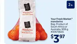 Walmart Your Fresh Market mandarins offer