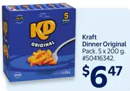 Walmart Kraft Dinner Original offer