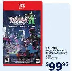 Walmart Pokémon Legends: Z-A for Nintendo Switch 2 offer